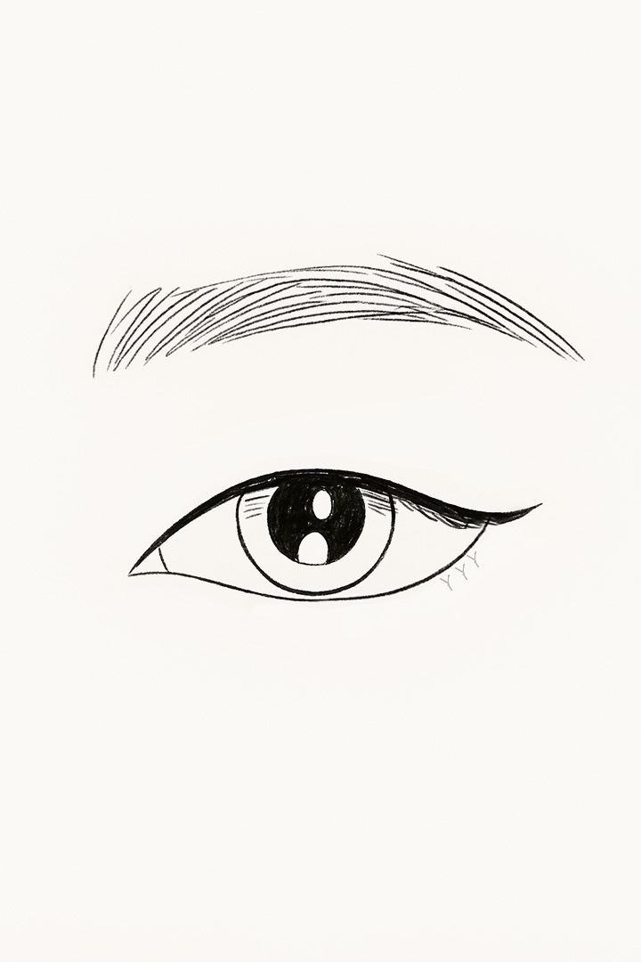 결막 안쪽으로 봉합합니다.